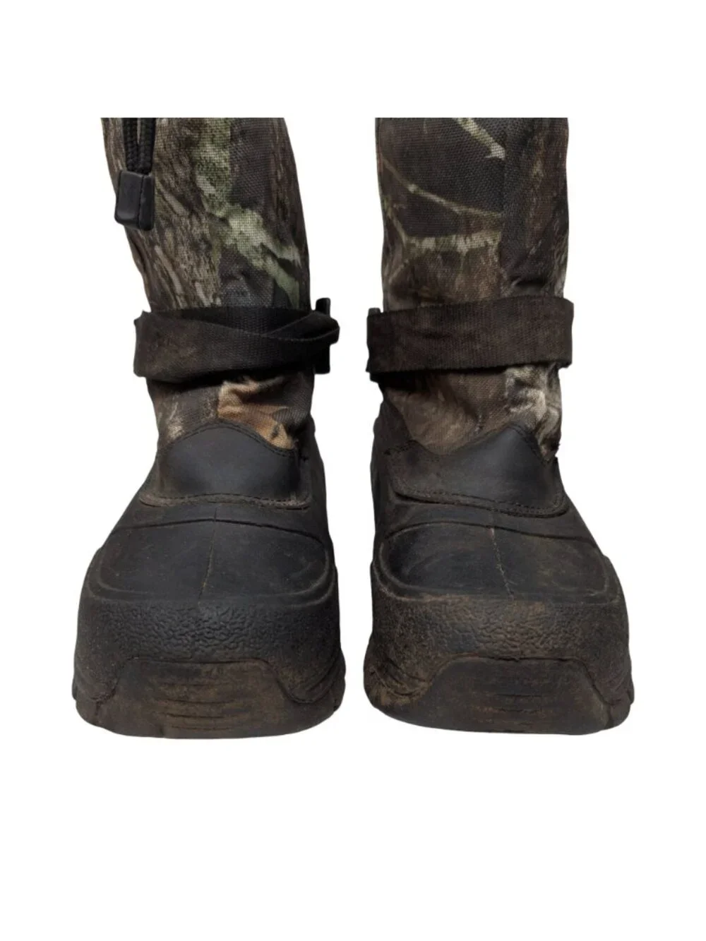 Game Winner Camo Hunting Boots Boys Green Brown Outdoor Winter Snow Size 4